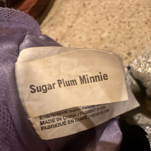 Disney World Sugar Plum Minnie  10" BEAN BAG STUFFED ANIMAL - Picture 5 of 13